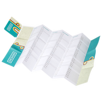 Praktischer Taschenplaner, beidseitig bedruckt, offen