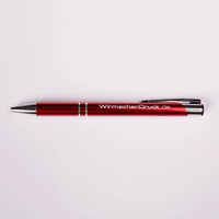 PREMIUM: Metall-Kugelschreiber glänzend mit einseitiger Lasergravur