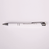 PREMIUM: Metall-Kugelschreiber glänzend mit einseitiger Lasergravur