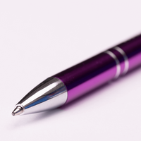 PREMIUM: Metall-Kugelschreiber glänzend mit einseitiger Lasergravur