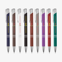 PREMIUM: Metall-Kugelschreiber Soft-Touch 4/0-farbig einseitig bedruckt