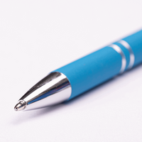 PREMIUM: Metall-Kugelschreiber Soft-Touchpen mit einseitiger Lasergravur