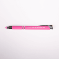 PREMIUM: Metall-Kugelschreiber Touchpen mit einseitiger Lasergravur