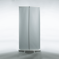 Bannerdisplay, aufgestellt, Rückseite