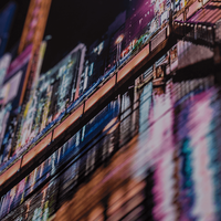 Bannerdisplay, frabig bedruckt