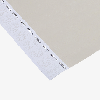 Premium Tyvek&reg;-Kontroll- und Einlassb&auml;nder, matt gestrichen, unbedruckt