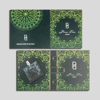 Verpackung, farbig  bedruckt, Muster