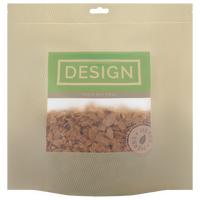 Recycelbarer Folien-Standbodenbeutel 19 x 19 x 11 cm mit neutralem Boden (Abb. durchsichtige Folie mit Druckverschluss und Euroloch)