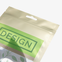 Recycelbarer Folien-Standbodenbeutel 19 x 26 x 11 cm mit neutralem Boden (Abb. metallisierte Folie mit Druckverschluss und Euroloch)