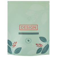 Recycelbarer Folien-Standbodenbeutel 24 x 31 x 10 cm mit individuellem Boden und Ventil (Abb. mit Druckverschluss)