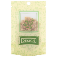 Recycelbarer Folien-Standbodenbeutel 8 x 13 x 5 cm mit individuellem Boden (Abb. mit Rundloch)