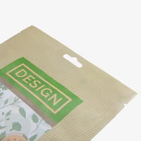 Recycelbares-Papier-Standbodenbeutel 24 x 31 x 10 cm mit neutralem Boden (Abb. mit Euroloch)