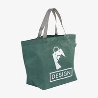 Recycelter Non-Woven-Shopper, Seitenansicht