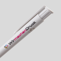 Kugelschreiber, farbig bedruckt, hell grau