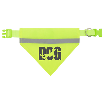 Reflektierendes Hundehalstuch mit einer Druckposition