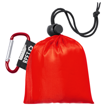 Regenponcho aus LDPE in Tragetasche, ohne Werbeanbringung