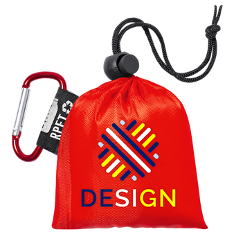 Regenponcho aus LDPE in Tragetasche