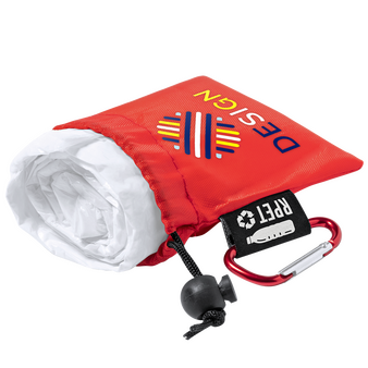 Regenponcho aus LDPE in Tragetasche
