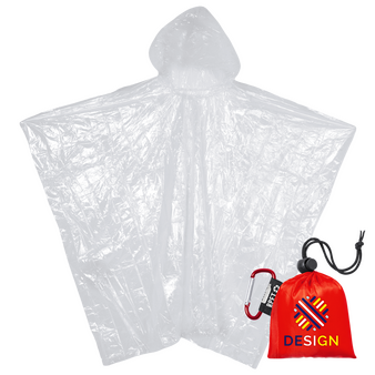 Regenponcho aus LDPE in Tragetasche, Poncho