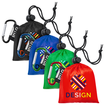 Regenponcho aus LDPE in Tragetasche, Farbauswahl