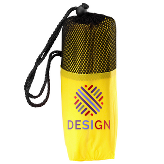 Regenponcho aus PEVA im Trageetui, Druck Hülle