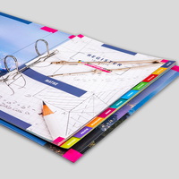 Registerblätter, farbig bedruckt, motiv