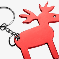 Nahaufnahme rotes Rentier unbedruckt