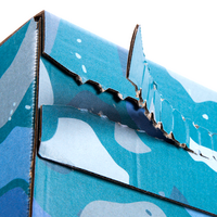 Karton, farbig bedruckt, Muster, details