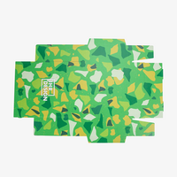 Karton, farbig bedruckt, Muster, flach