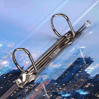 Ringbuch, farbig bedruckt, offen, Verschluss