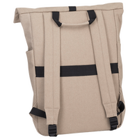 Rolltop-Rucksack aus recyceltem Canvas, Rückseite