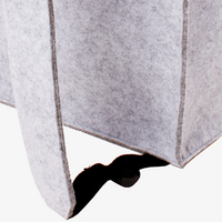 Rolltop-Rucksack aus recyceltem Filz mit Fototasche, 19 l, Detail Träger