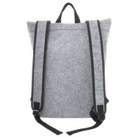 Rolltop-Rucksack aus recyceltem Filz, Rückseite