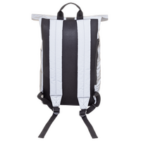 Rolltop-Rucksack aus reflektierendem RPET, Rückseite