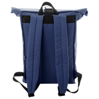 Rolltop-Rucksack aus RPET mit Schnallenverschluss, 10 l, Rückseite