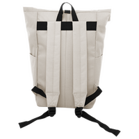 Rolltop-Rucksack aus RPET mit Schnallenverschluss, Rückseite