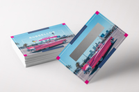 Rubbellos, farbig bedruckt, rechteck,