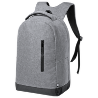 Rucksack aus RPET mit Anti-Diebstahl-Fach, ohne Werbeanbringung