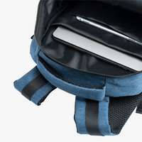 Rucksack mit Bodenfalte inkl. USB-Anschluss, Personalisierung auf Anfrage, Fach innen