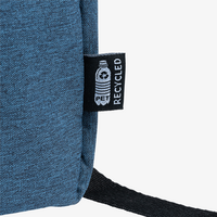 Rucksack mit Bodenfalte inkl. USB-Anschluss, Personalisierung auf Anfrage, etikett