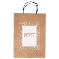 Papiertragetaschen mit Papierkordeln, 32 x 40 x 12 cm, 1/0 farbig