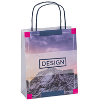 Papiertragetaschen mit Papierkordeln, 32 x 40 x 12 cm, 4/0 farbig