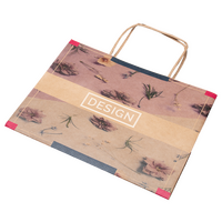 Papiertragetaschen mit Papierkordeln, 34 x 24 x 10 cm, 4/0 farbig + Weißdruck