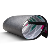 Barmatte, farbig bedruckt, eingerollt