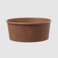 Salatschale rund 750 ml, naturbraun, unbedruckt