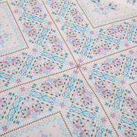 Schal, farbig bedruckt, muster