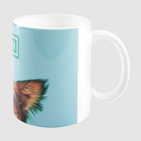 Tasse Hundefoto seitlich schrägoben