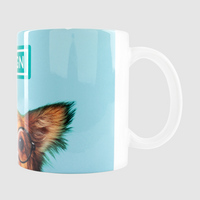 Tasse Hundefoto seitlich