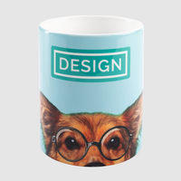 Tasse Hundefoto vorn schrägoben