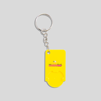 Schlüsselanhänger, farbig bedruckt, gelb